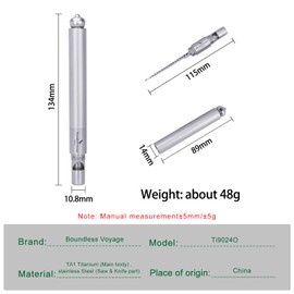 Boundless Voyage Titanium Safety Whistle with Lanyard Outdoor Survival Whistle Camping EDC Tool for Lifesaving, Outdoor Essential, Hiking, Pets Training, Hunting Ti9024O