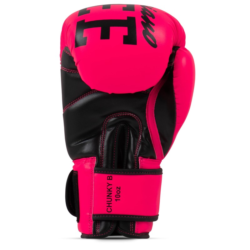 Benlee Boxing Gloves Faux Leather Chunky B 12 oz Neon