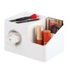 iDesign Facial Tissue Box Cover and Storage Caddy for Bathroom