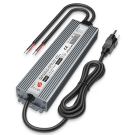 LED Driver 400W Waterproof Power Supply IP67 Transformer, Adapter Converter AC 100V-265V AC to 24V DC 16.67A Low Voltage Output with 3-Prong Plug for LED Light, Computer Project, Outdoor Use