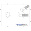 3/4-10 x 3" Hex Head Cap Screw Bolts, External Hex