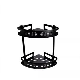 Cnx Organizador Para Regadera En Aluminio, Color Negro Mate