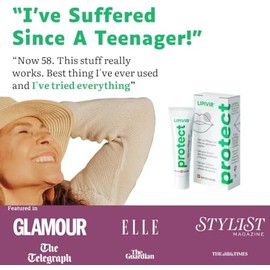 Lipivir PROTECT Cold Sore Prevention Gel – Cold Sore Cream for Lips with Manuka Oil – Transparent, Non-Greasy, Vegan & Cruelty-Free Formula