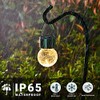 SOLPEX Hanging Solar Lights Outdoor, 8 Pack Decorative Cracked Glass