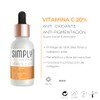 Simply Solution Suero Facial con Vitamina C 20%, Antioxidante, Anti-manchas,