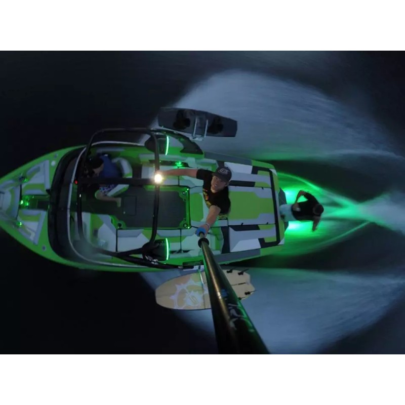 BoatPlugLight.com GREEN GTY UNDERWATER LED BOAT DRAIN PLUG TRANSOM LIGHT