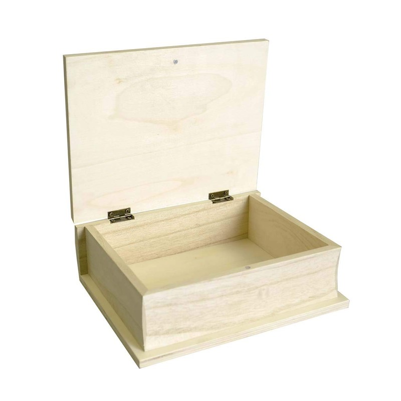 Artemio 14001643 Wooden Book Box, Beige