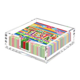 GlamRays Acrylic Napkin Holder Transparent Square Table Napkin Dispenser Cocktail Napkin Holder Guest Towel Storage for Kitchen Dining Table Bathroom Bar Party Wedding 19