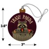 GRAPHICS & MORE Raccoon Trash Panda in Garbage Wood Christmas
