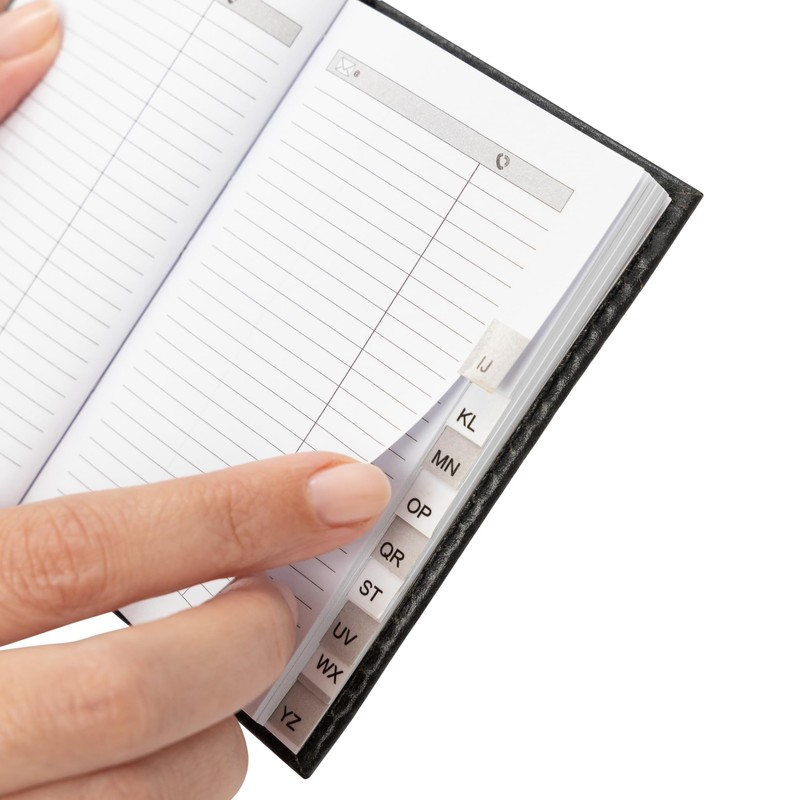 Index Address Book Leather Look Cover Executive Padded Small Sizes
