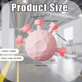 Eastrpupira Finger Grip Strengthener, Power Ball Hand Exerciser, Forearm Strengthener, Grip Strength Trainer Ball for Strength Finger Exerciser Gripper Tool