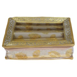 EliteKoopers 3rod Gold Bangle Box Storage Watch Jewellery Organiser Bracelet Box Jewelry Gift Box Indian