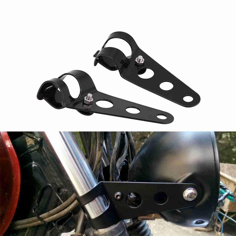 Aramox Headlight Brackets, Pack of 2 Motorcycle Headlight Brackets Fork