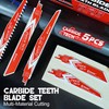 EZARC Carbide Reciprocating Saw Blades Set, 3 TPI, 6 TPI,