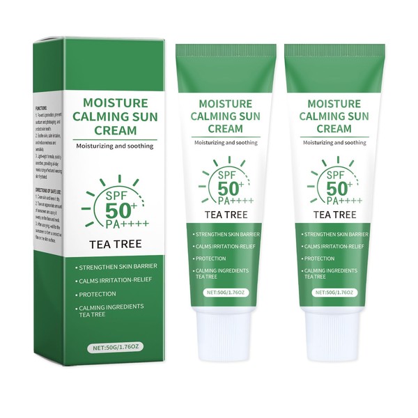 2 Stück Lightweight Moisturising Fluid, Sun Protection - SPF50, Physical