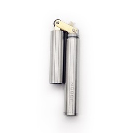 JOBON Vintage Lighter, Kerosene Copper and Stainless Steel Lighter, Brass Lighter (Fuel Not Included) (Stainless Steel)
