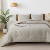 Andency Linen Comforter Set King Size, Boho Soft Warm Tufted