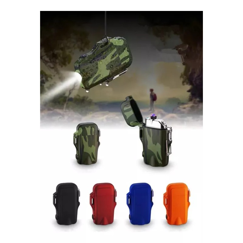 KH Encendedor Electrónico Plasma Recargable Mili Táctic Lámpara