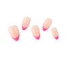 ako Almond Press On Nails Short - Bright Pink French