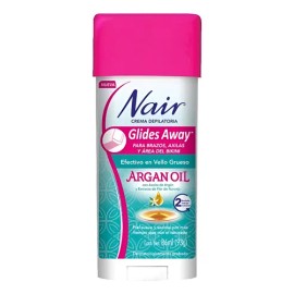 2 Pza Crema Depilatoria Nair Glides Away Corporal Argan Oil