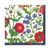 Caspari Cloisters Garden Flowers The Met Papierservietten, quadratisch, 33 cm,
