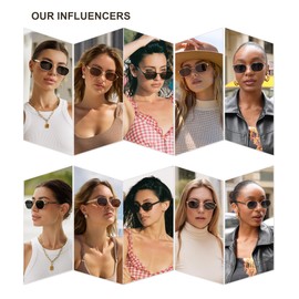SOJOS Trendy Polarised Hexagonal Sunglasses for Men and Women, Retro Metal Square Vintage Sunglasses with UV400 Protection SJ1238
