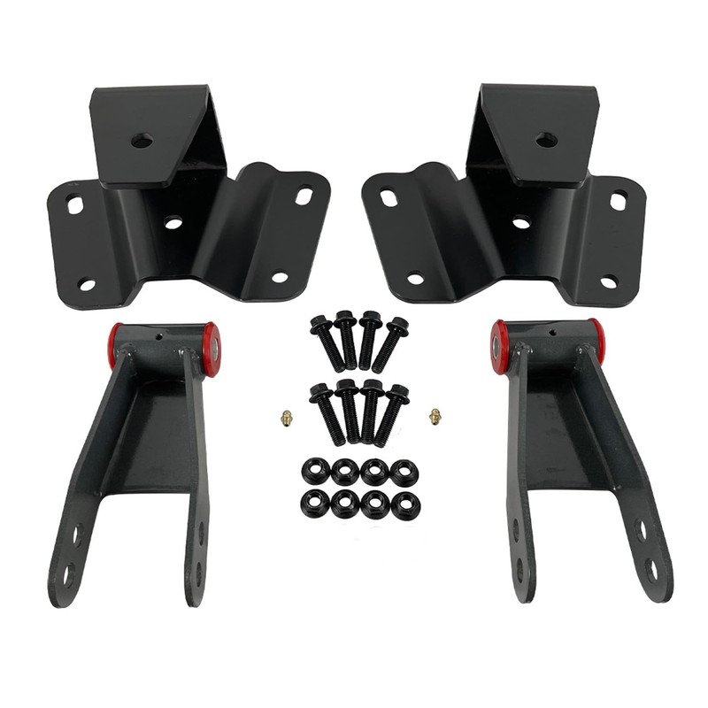 IBESTWOLF 4" Drop Kit Leveling Lowering Hanger Shackle Kit for