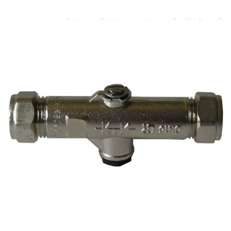 15mm DZR Double Check Valve with Isolating Valve