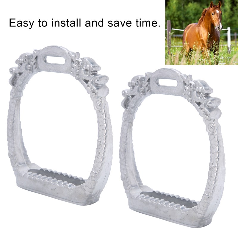 Stainless Steel Electroplated Lightweight Safety Stirrups Horse Riding Racing Accessory