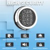Gun Safe Lock Replacement Solenoid Lock with 2 Override Keys