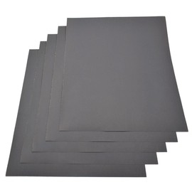 5 Sheets -Grit 1200 Waterproof Paper 230 x 280mm Wet/Dry Silicon Carbide