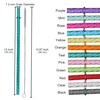 Dakoufish 13" Long Reusable Clear Plastic Replacement Drinking Straws for