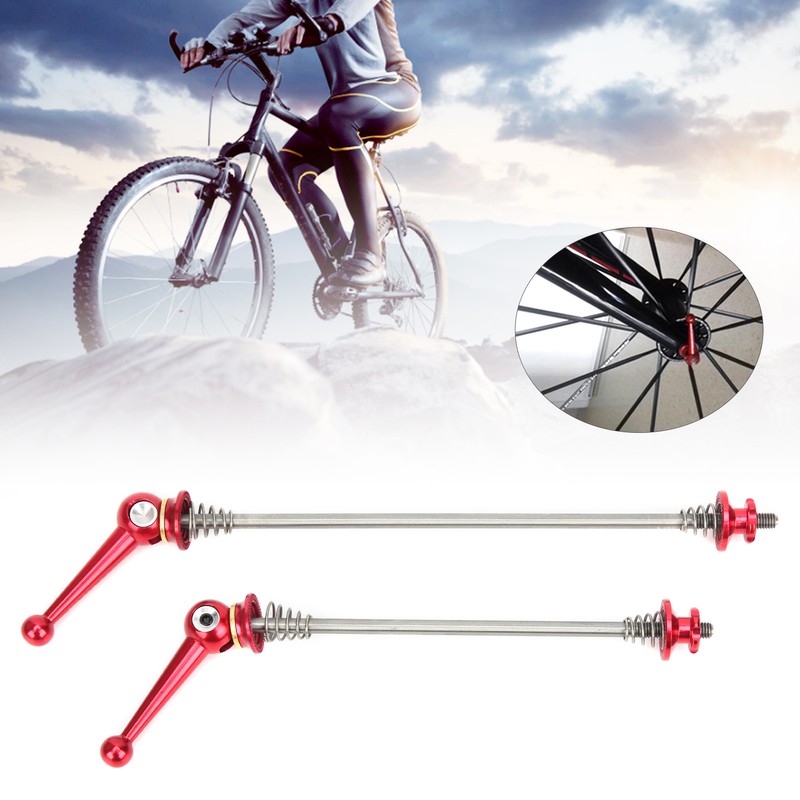 Bicycle Wheel Hub Front and Rear Skewers Mountain Bike Quick