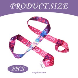 GTYHH 2 Pieces Multifunctional Yoga Straps Yoga Mat Straps Stretchy Yoga Straps Yoga Accessories Adjustable Yoga Straps
