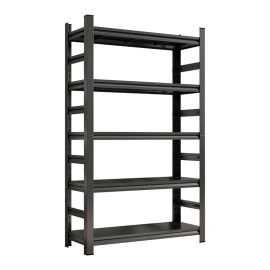 Local Stock 5 Layer with Rails Metallic Steel Warehouse Rack Shelves Durable Metal Storage Rack Dimension (L*W*H): 71.24''H*35.46''L*15.76''D, Height: regular, Load Capacity: 100kg