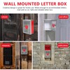 Operitacx File Holder Transparent Donation Box Suggestion Box Wall Mounted