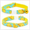 Cheese Cat Bow Tie Collar, Blue & Yellow Cheese Pattern,