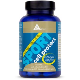Sport Cell Protect Dr. Michalzik - 90 Capsules - with OPC, Cordyceps, Carnosolic Acid, Resveratrol, Q10, Glutathione, NADH, Omega 3, Pomegranate, Alpha Lipoic Acid - No Additives - from BIOTIKON®