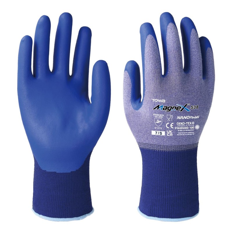 [Towa Corporation] MagneX 7/S Nitrile Backless Gloves / Food Sanitation