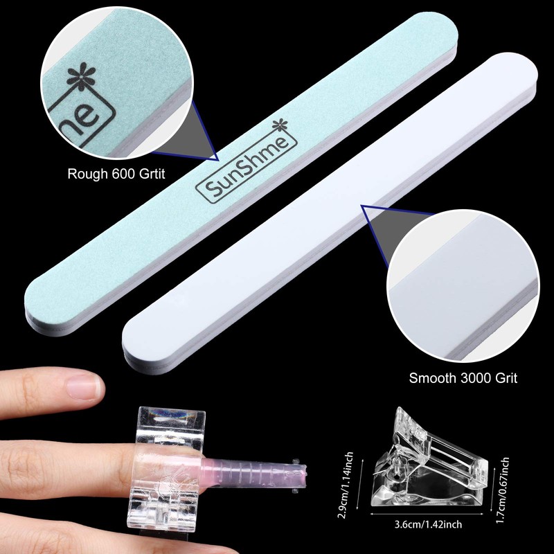 120 Pieces Dual Nail Forms Set Gel Nail Mold Extension