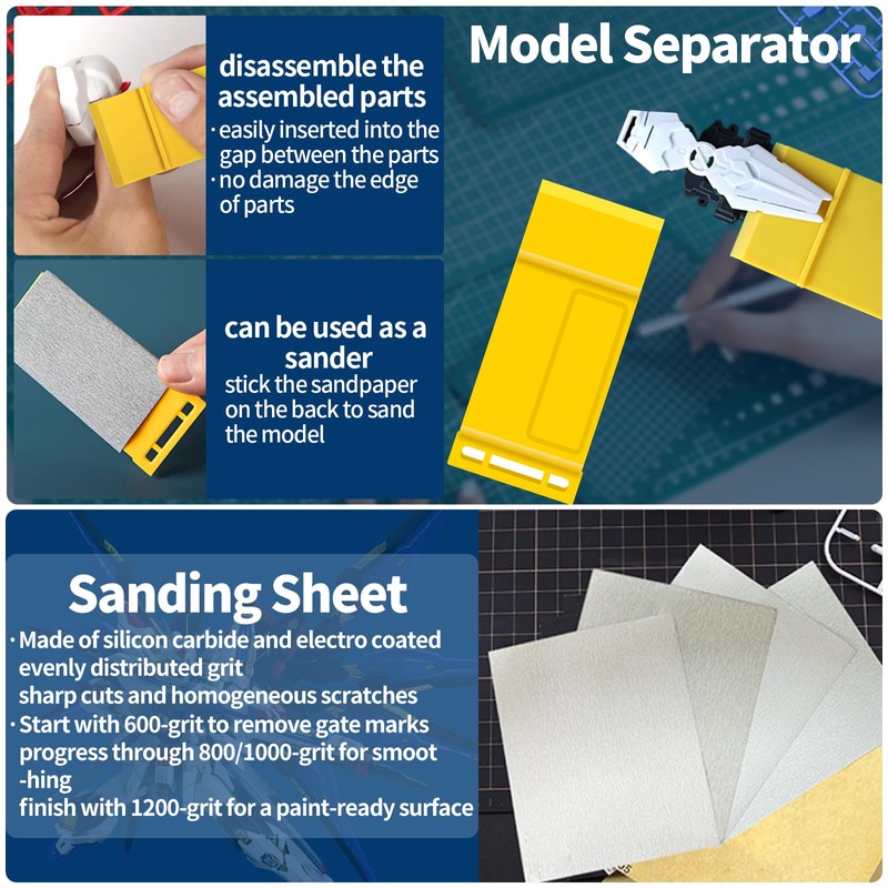 Waltool 25Pcs Hobby Modeling Kit Tools Building Modeler Basic Tool