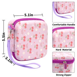 Case Compatible with ESOXOFFORE for Dylanto for PROGRACE for GKTZ Instant Camera for Kids Digital Video Cameras Storage Holder Bag for Girls Toddler Camera And Print Paper(Box Only) (Light Purple)