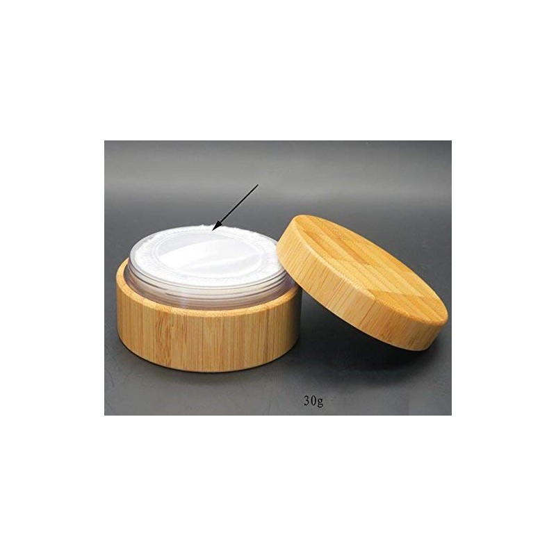 30ml 1 oz Empty Bamboo Loose Powder Box Case Container