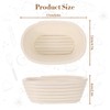 iFCOW 6 inch Banneton Bread Proofing Basket, 6pcs Oval Dough
