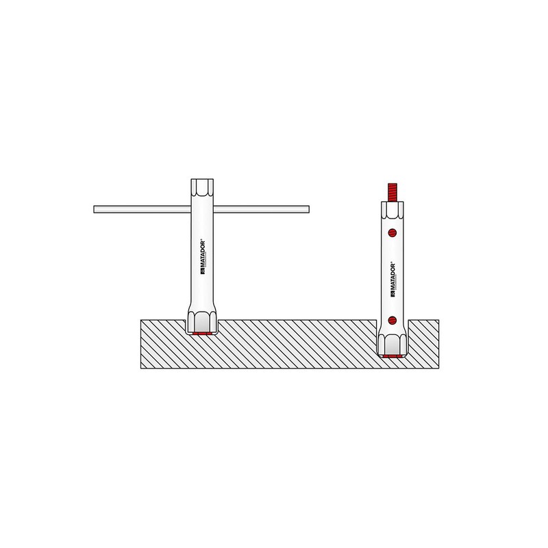 MATADOR Tubular Box Spanner 12 x 13 MM, 03801213