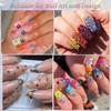 Nail Art Rhinestone Colorful Rhinestones Round Glass Gems Ab &
