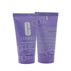 Clinique 4 x Clinique Take The Day Off Facial Cleansing Mousse Very Dry To Oily 1 oz each