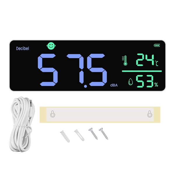Lazycloud DM1306D Digital Decibel Sound Meter Smart Wall Mounted Noise