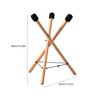 MJFUNTXY Handpan Stand Tongue Drum Bracket, Solid Wood Adjustable Tripod
