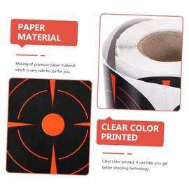 Kisangel 200pcs Fluorescent Sports Spots Paper Portable Shooting Target Pasters Professional Labels for Archery Practice